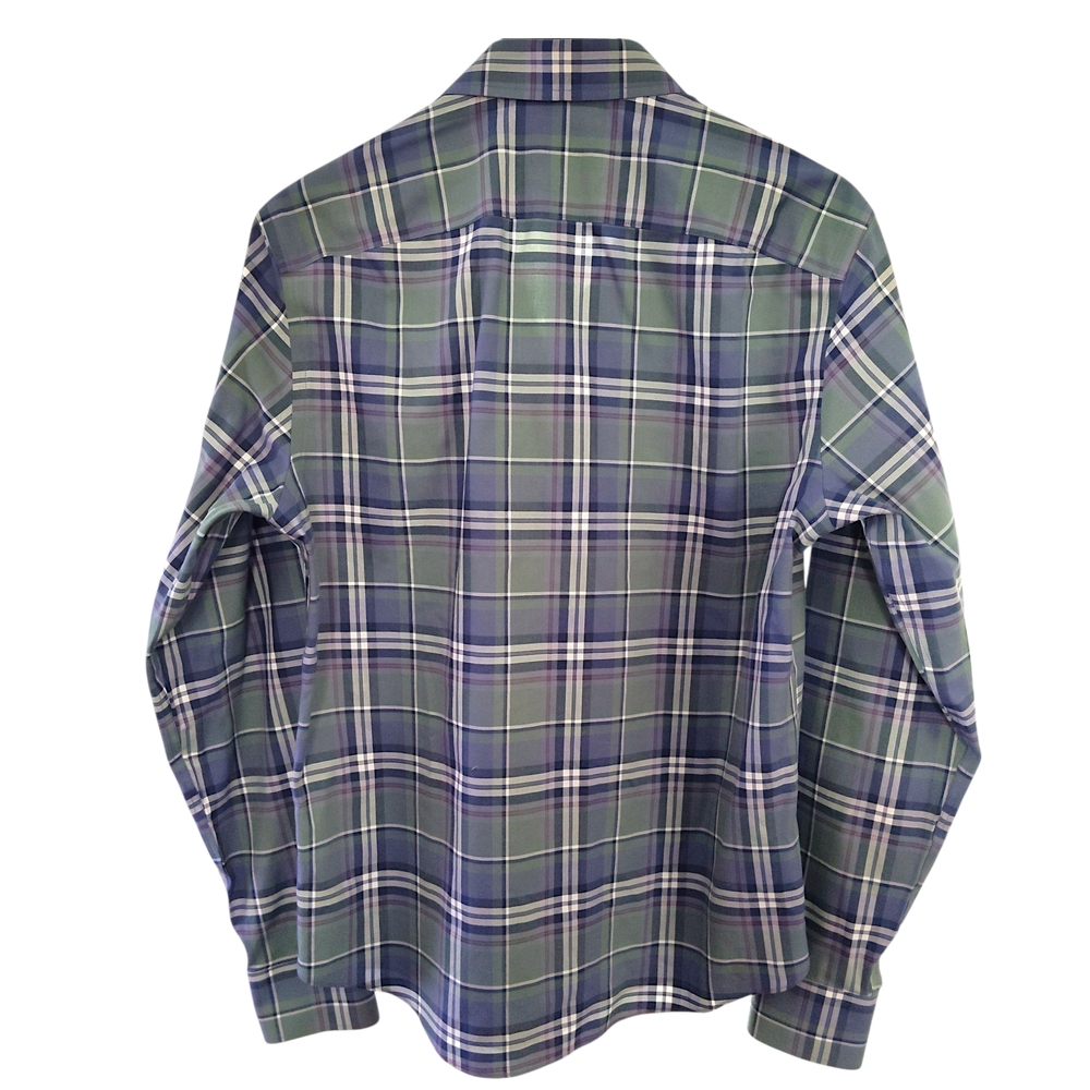 UNTUCKit Cotton Button Up Shirt Mens Medium Plaid Long Sleeve 100% Cotton - Picture 4 of 8